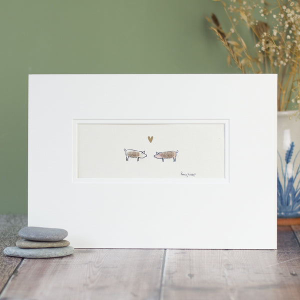 Pigs in Love bespoke Print