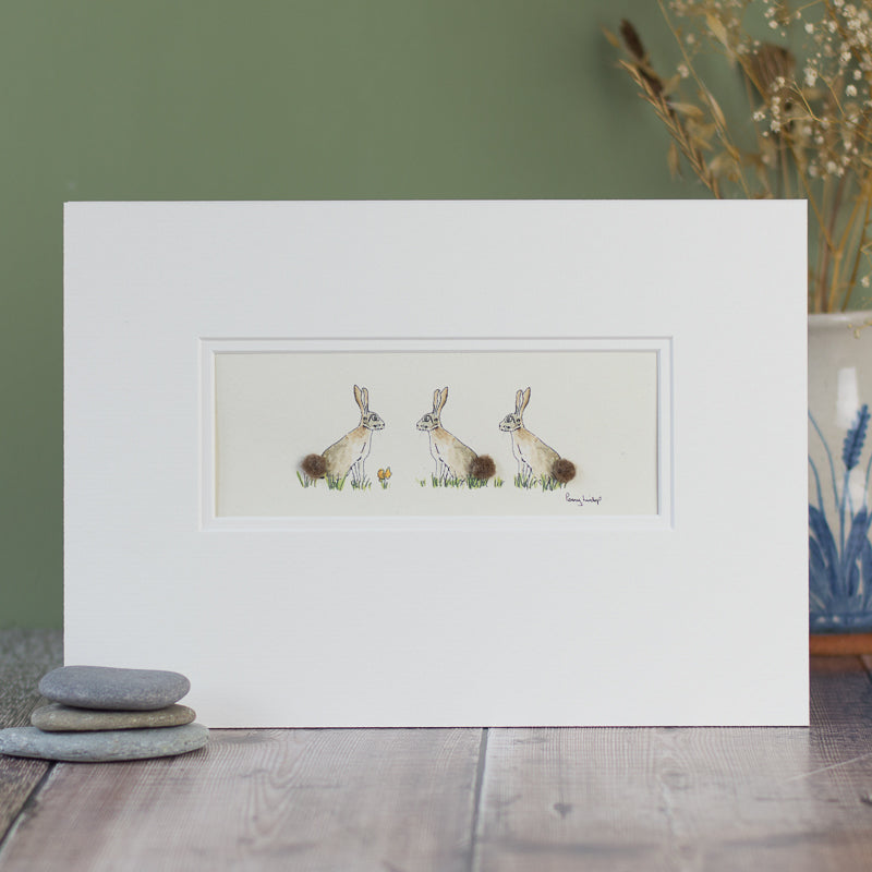 3 Hares bespoke Print