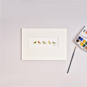 Garden Birds bespoke print - small