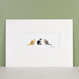 Three Cats bespoke Print