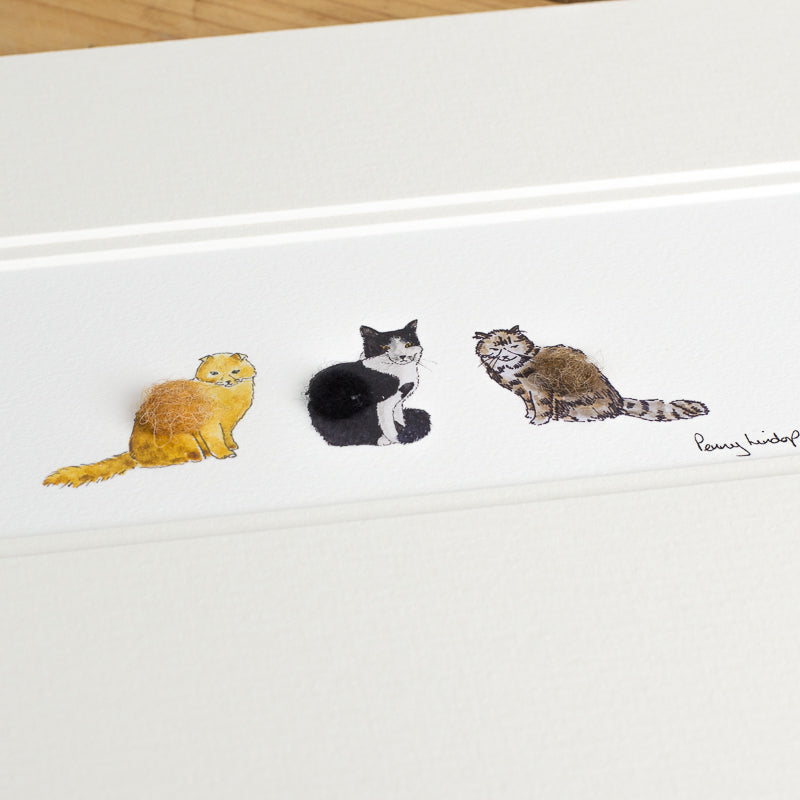 Three Cats bespoke Print