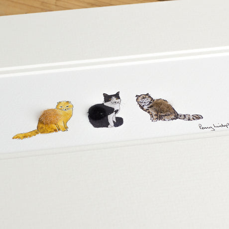 Three Cats bespoke Print