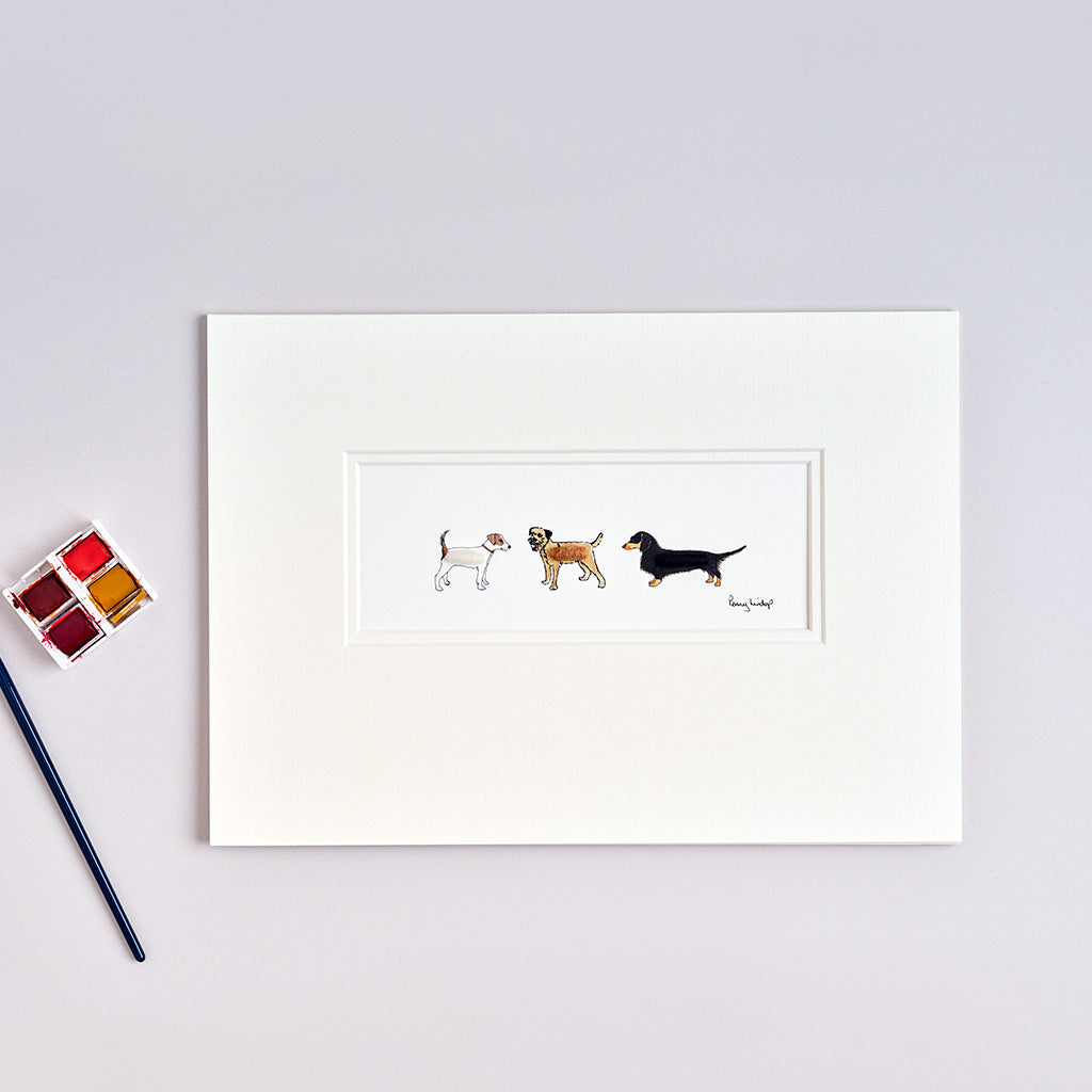 3 Small Dogs bespoke Print