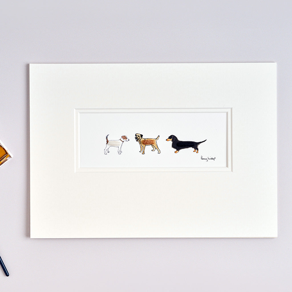 3 Small Dogs bespoke Print