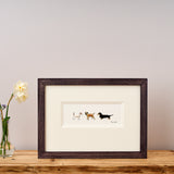 3 Small Dogs bespoke Print
