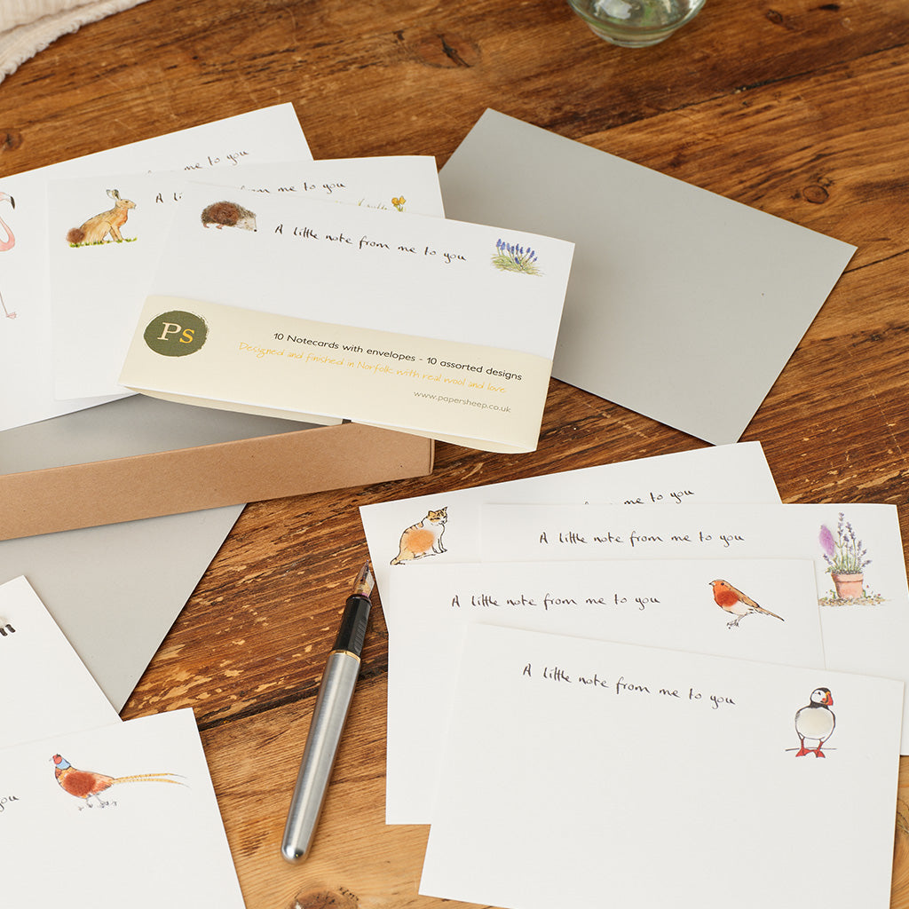 Assorted Notecards, Boxed set of 10