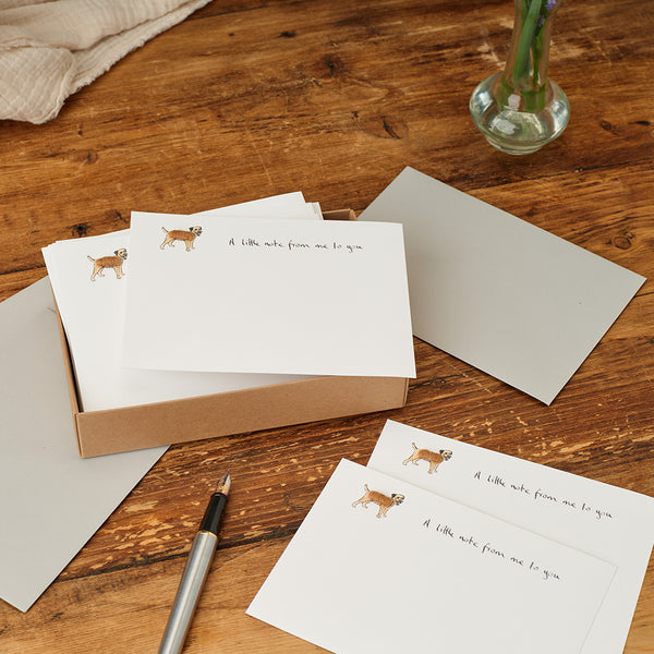 Border Terrier Notecards, Boxed set of 10
