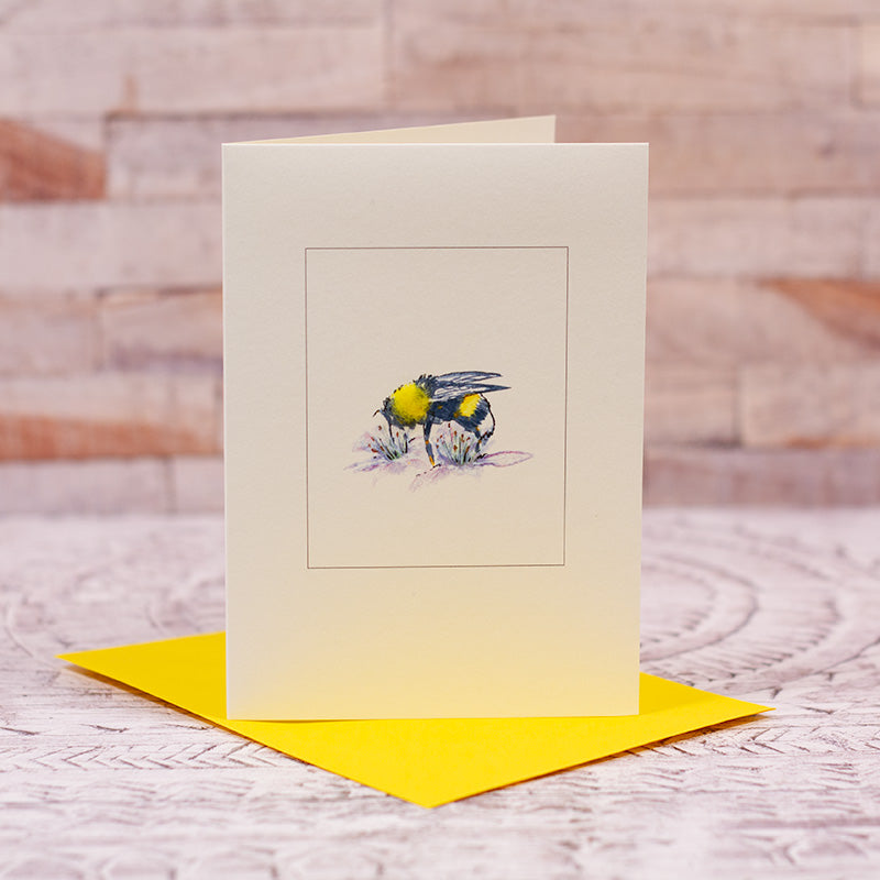 Bee on flower Card