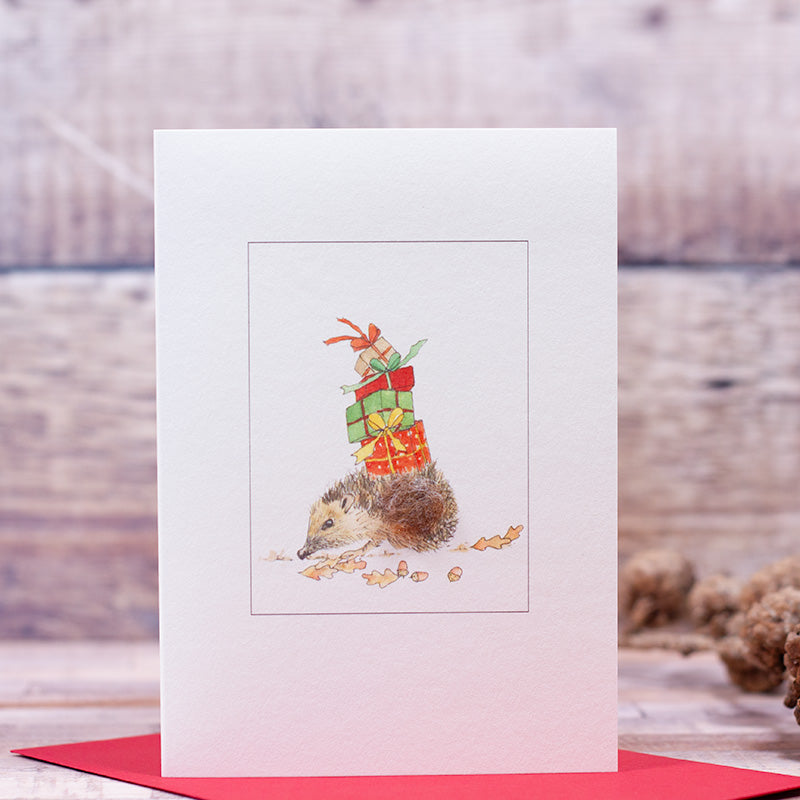 Hedgehog Christmas Card