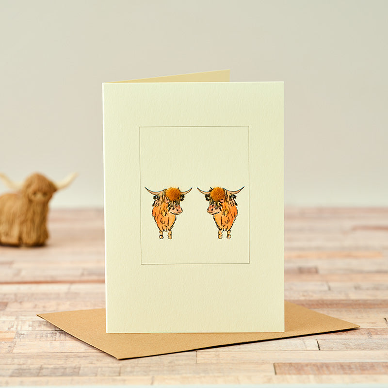 Highland Cows card