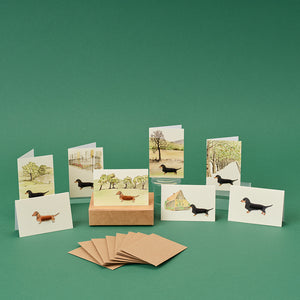 Boxed Collection of Mini Dachshund Cards - 8 cards