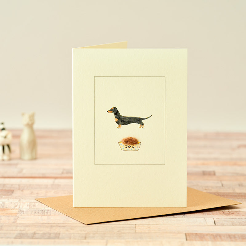 Black & Tan Dachshund Greetings Card