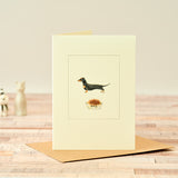 Black & Tan Dachshund Greetings Card