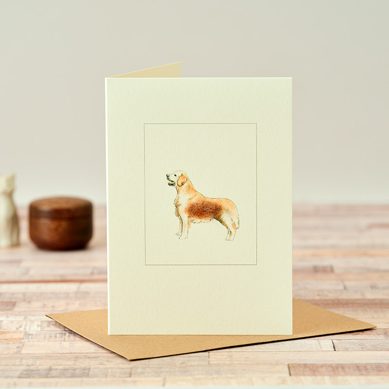 Golden Retriever greetings card