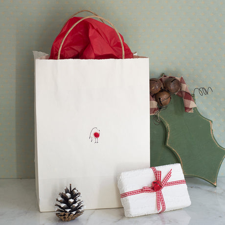 Robin Christmas Gift Bag, large