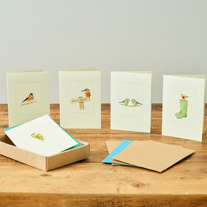 Boxed Set of 5 Garden Birds greetings cards
