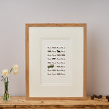 Limited Edition Hand Finished Print Of Sheep, Collie and Utility Vehicle
