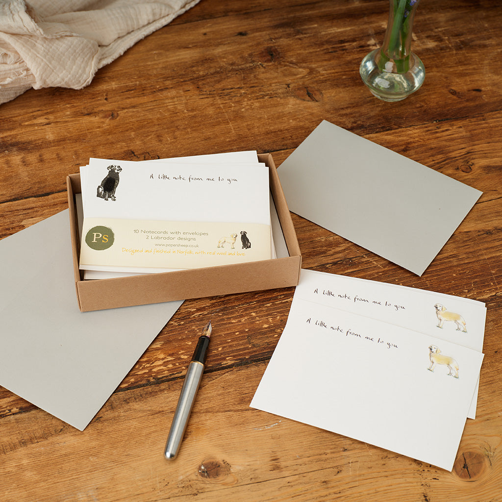 Labrador notecards, Boxed set of 10