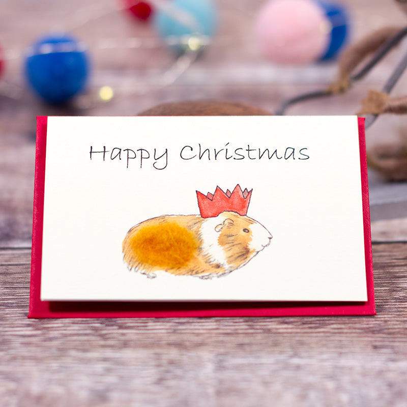 Mini Guinea Pig Christmas card