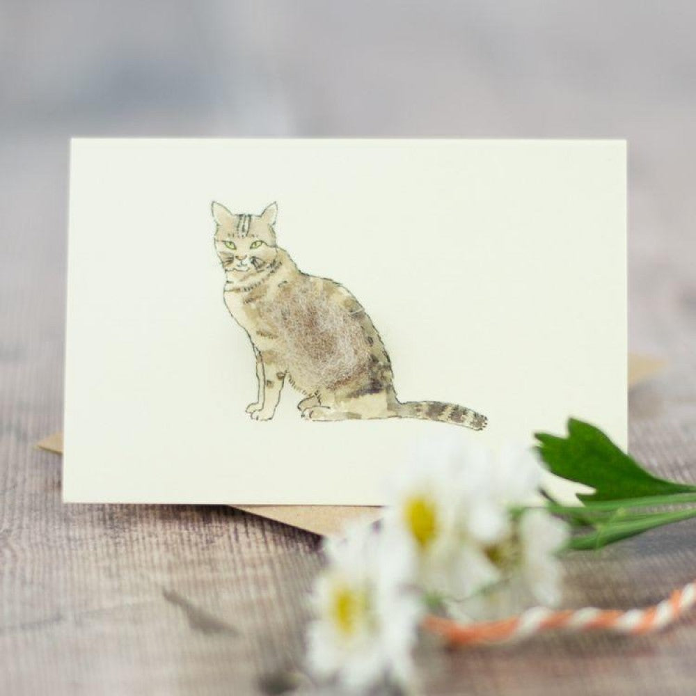 Mini Tabby Cat card