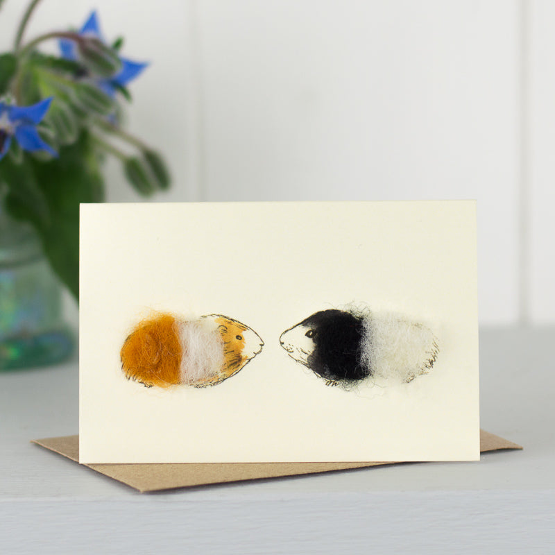 Mini Guinea Pigs Ginger & Black card