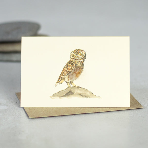 Mini Little Owl card