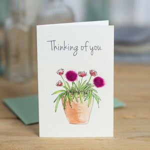 Mini Tulips 'Thinking of You' card