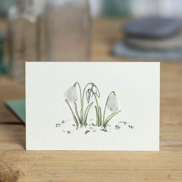 Mini Snowdrop card – Papersheep
