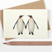 Mini King penguins card