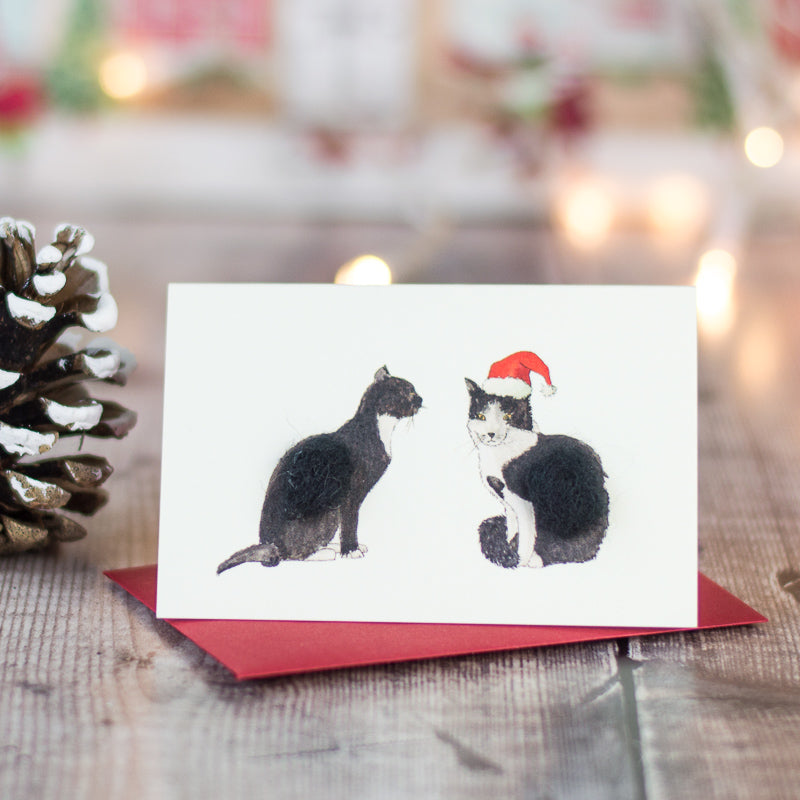 Mini Christmas Cats card