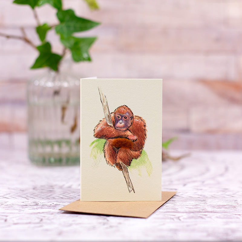 Mini Orangutan card