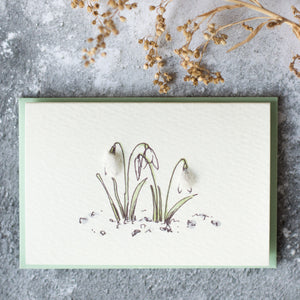 Mini Snowdrop card