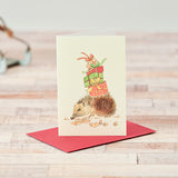 Hedgehog Mini Christmas cards - Pack of 4