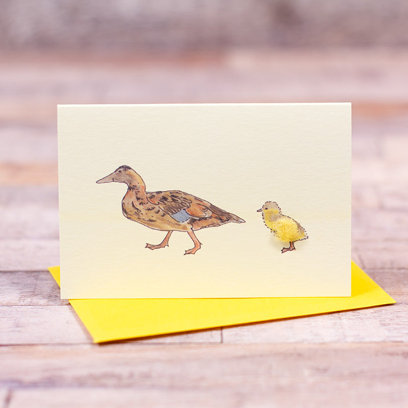 Mini Duck and Duckling card