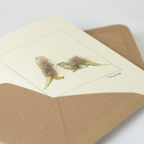 Otter greetings card