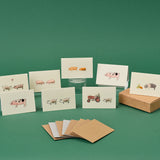 Boxed Collection of Mini Pig cards - 8 cards