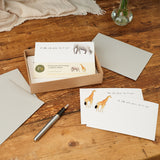 Safari animal Notecards, Boxed Set of 10