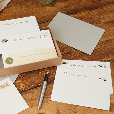 Sheep Notecards, Boxed set of 10