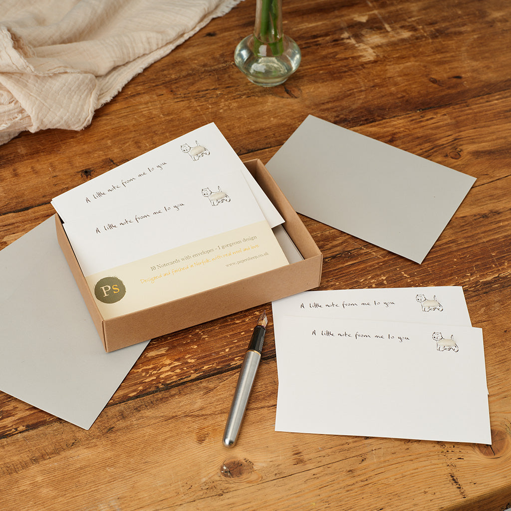 Westie Dog Notecards, Boxed set of 10