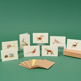 Boxed Collection of Mini British Wildlife cards - 8 cards