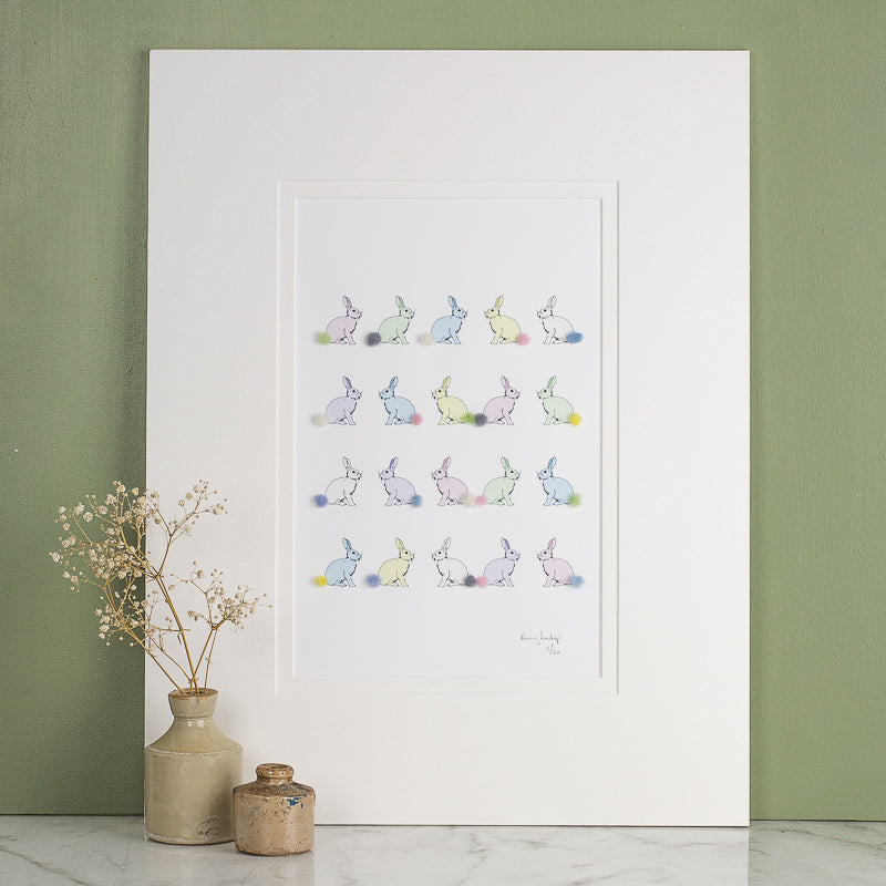 Small Rabbit Print Nursery Rabbits Limited Edition Print – Papersheep