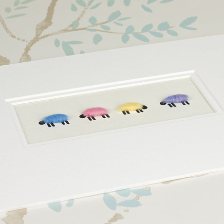 Pastel Coloured Sheep bespoke Print