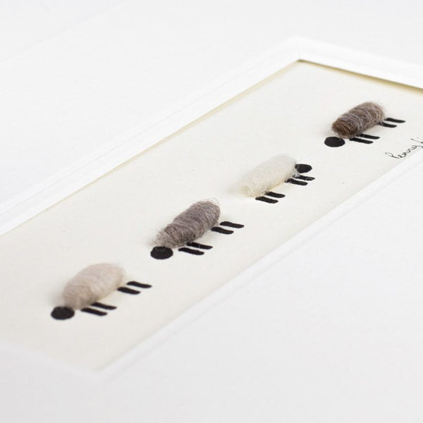 4 Natural Sheep bespoke Print
