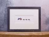 Sheep and Ford tractor bespoke print