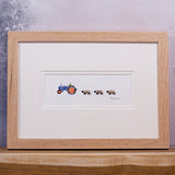 Sheep and Ford tractor bespoke print