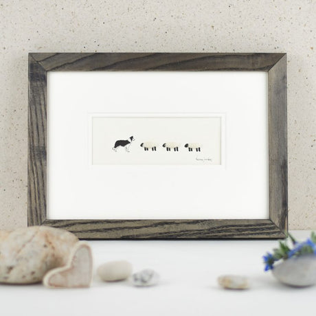 Collie and Sheep bespoke Print