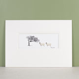 Windswept tree and sheep bespoke Print