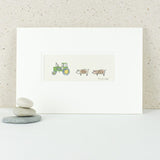 Pigs and John Deere Tractor bespoke Print