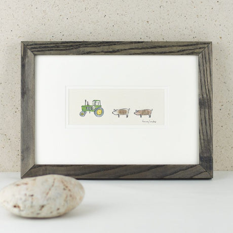 Pigs and John Deere Tractor bespoke Print