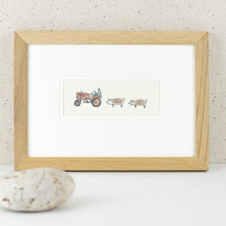 Pigs and vintage tractor bespoke picture
